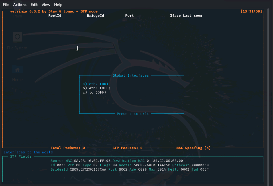 Yersinia-Interface-Selection